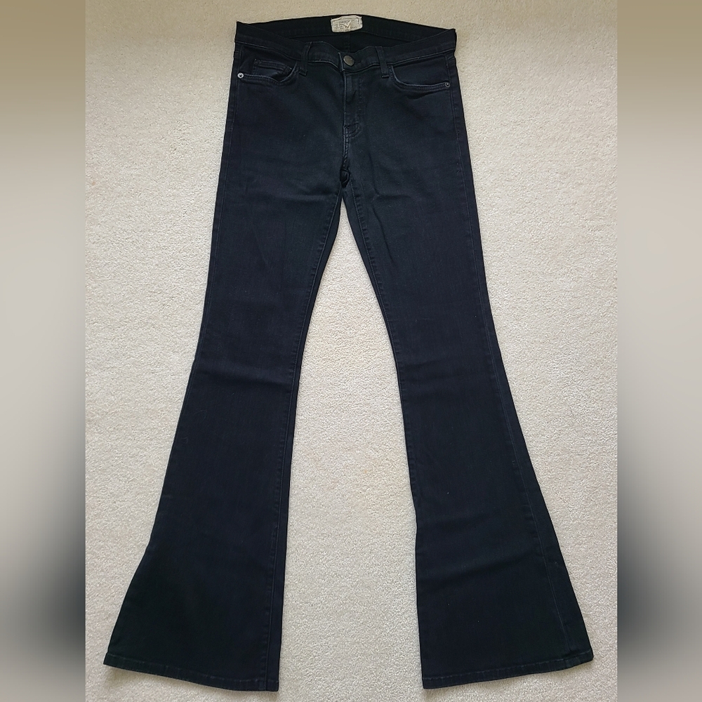 EUC Current/Elliott Classic Flare Jeans Sz 30 Black